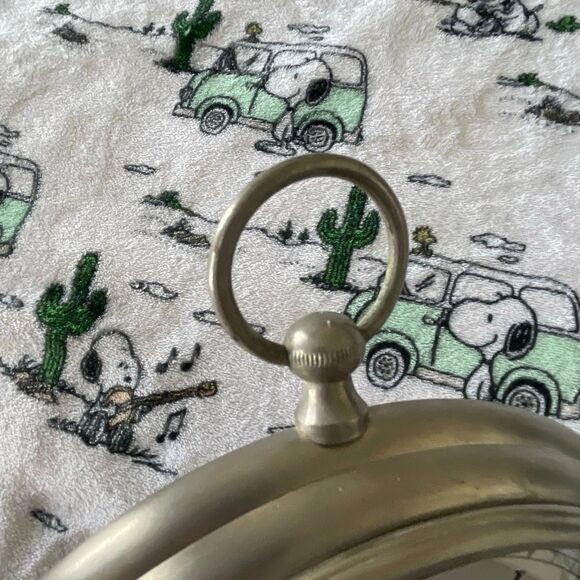 Heavy duty metal silver stainless steel stopwatch round barn farm wall clock 9” - Picture 6 of 14